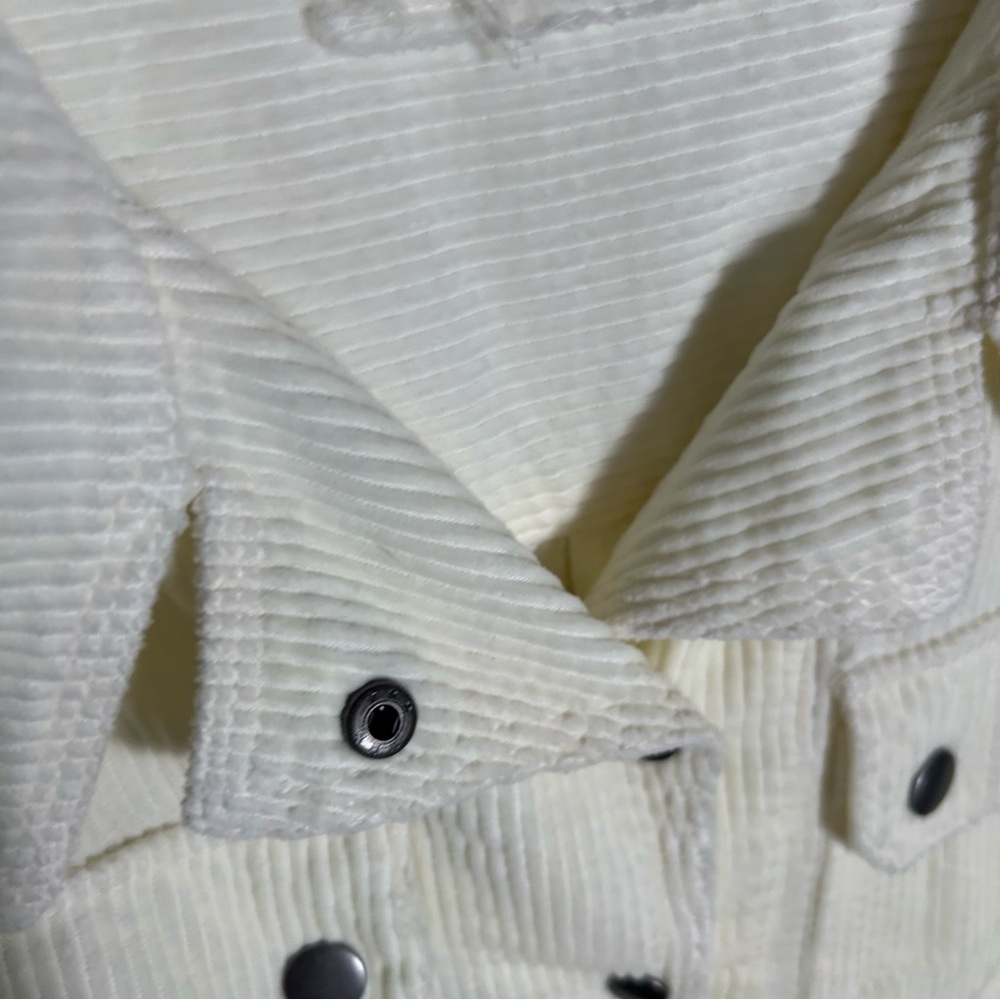 We the Free Women's Off White Corduroy Shirt Dress in Size S - Picture 9 of 16
